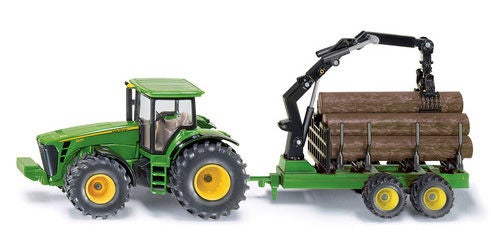 Siku Traktor Mit Forstanhänger John Deere 1:50 von SIKU