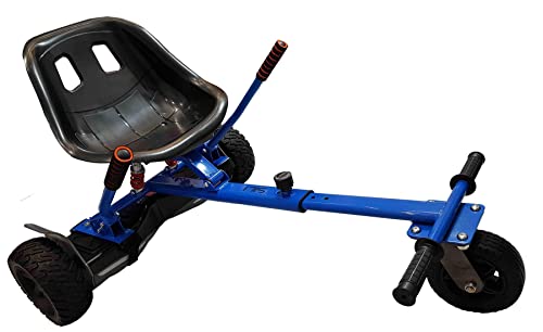 SILI® Aus Straße Suspension Kart für 2 Wheel Self Balance Scooter, verbessertes Design mit Federung unter dem Sitz (BLAU) von SILI