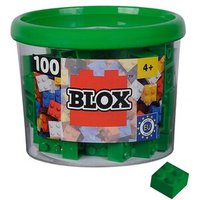 SIMBATOYS 104114532 Blox - 100 4er Bausteine grün - kompatibel mit bekannten Spielsteinen von SIMBA BLOX