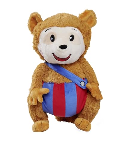 Simba 109241017 - Bobo Siebenschläfer Kuscheltier, Sing mit mir Plüschtier, spielt Musik, 35 cm großer Kuschelspaß, für Kinder ab den ersten Lebensmonaten geeignet, Braun von Simba