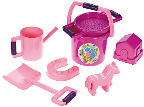 Lena 05445 - Happy Sand Spielset Pon, 7-teilig, Pink von Lena