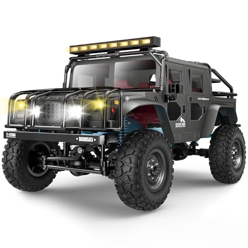 SIMREX 1/12 Scale All-Terrain Ferngesteuertes Auto, 4WD Fahrzeug mit 2.4 GHz Fernbedienung, IPX4 wasserdichtes RC Auto Offroad mit Zwei wiederaufladbareren Batterie, für Kinder und Erwachsene von SIMREX