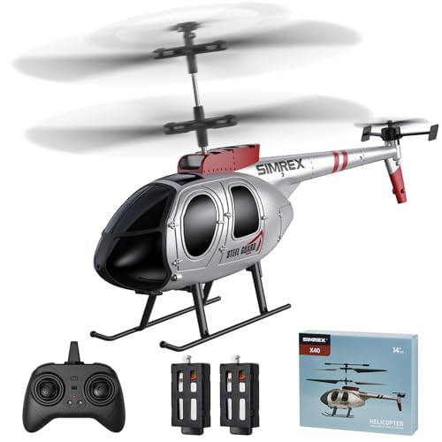 SIMREX Hubschrauber, Ferngesteuerter Hubschrauber, 2 Geschwindigkeitsmodi mit 20 Min Flugzeit, Helikopter Spielzeugdrohne, Flughöhe halten, Spielzeug für Jungen und Mädchen, das Beste für Kinder von SIMREX