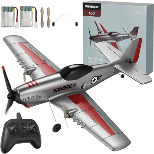 SIMREX TOY2409 RC Flugzeug, 2,4 GHz ferngesteuertes Flugzeug 6-Achsen-Gyro-Stabilisator, 3-Kanal-RTF-RC-Segelflugzeugspielzeug für Anfänger, Kinder, Erwachsen SIMREX TOY2409 RC Flugzeug, 2,4 GHz ferngesteuertes Flugzeug 6-Achsen-Gyro-Stabilisator, 3-Kanal-RTF-RC-Segelflugzeugspielzeug für Anfänger, Kinder, Erwachsen von SIMREX