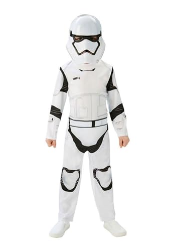 SINSEN Sturmtruppen Kostüm für Kinder Weißes Soldaten Overall mit Halbmaske für Halloween Cosplay Outfits für Jungen von 4 bis 10 Jahren von SINSEN