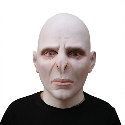 SINSEN Voldemort Maske Dämon Gruselige Halloween Maske Realistische Latexmaske Vollmaske Cosplay Requisiten für Erwachsene von SINSEN