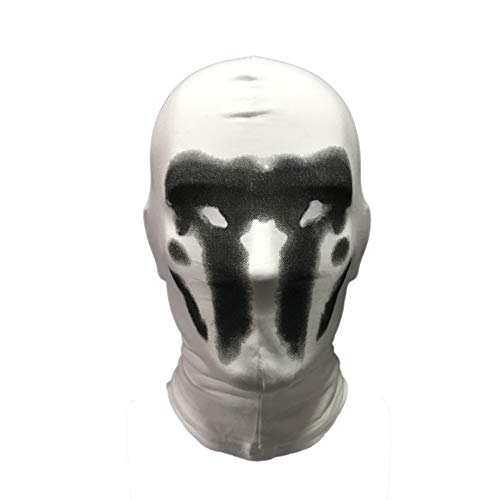 SINSEN Watchmen Rorschach Maske - Digitaldruck Kopfbedeckung - Vollkopf Maske - Cosplay Halloween Kostüm Requisiten - Unisex für alle Altersgruppen von SINSEN