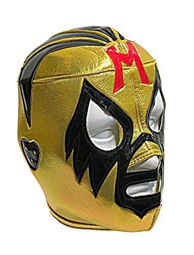 MIL MASCARAS Erwachsene Lucha Libre Wrestling Maske (Pro-Fit) Kostüm, Gelb, gelb, Einheitsgröße von SIPWELL