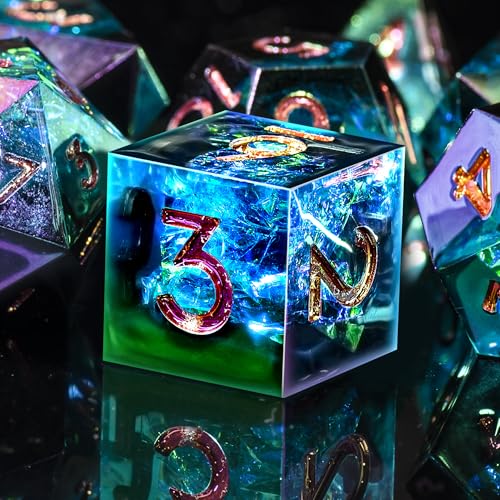 SIQUK 7 Stück DND Würfel Set Polyedrische Würfel D4 D6 D8 D10 D12 D20 D% Spielwürfel für Dungeons and Dragons D&D RPG MTG SIQUK 7 Stück DND Würfel Set Polyedrische Würfel D4 D6 D8 D10 D12 D20 D% Spielwürfel für Dungeons and Dragons D&D RPG MTG von SIQUK