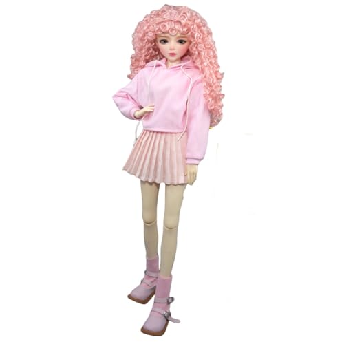 SISON BENNE Fashion Collection BJD Puppen 1/3 SD Mädchen Puppen 22inch Weibliche Ball Jointed Puppe DIY Spielzeug mit vollem Satz Outfits Kleidung, handbemaltes Make-up (Haha) von SISON BENNE