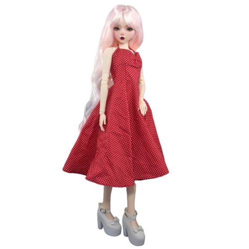 SISON BENNE Fashion Collection BJD Puppen 1/3 SD Mädchen Puppen 22inch Weibliche Ball Jointed Puppe DIY Spielzeug mit vollem Satz Outfits Kleidung, handbemaltes Make-up (Kaka) von SISON BENNE