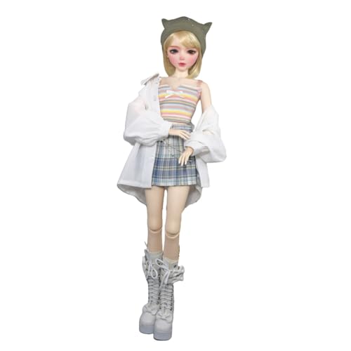 SISON BENNE Fashion Collection BJD Puppen 1/3 SD Mädchen Puppen 22inch Weibliche Ball Jointed Puppe DIY Spielzeug mit vollem Satz Outfits Kleidung, handbemaltes Make-up (Nana) von SISON BENNE