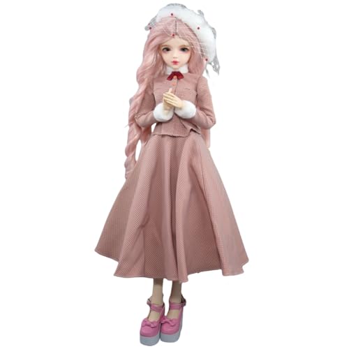 SISON BENNE Fashion Collection BJD Puppen 1/3 SD Mädchen Puppen 22inch Weibliche Ball Jointed Puppe DIY Spielzeug mit vollem Satz Outfits Kleidung, handbemaltes Make-up (Nano) von SISON BENNE