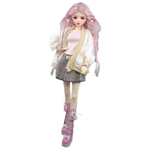 SISON BENNE Fashion Collection BJD Puppen 1/3 SD Mädchen Puppen 22inch Weibliche Ball Jointed Puppe DIY Spielzeug mit vollem Satz Outfits Kleidung, handbemaltes Make-up (Pipi) von SISON BENNE