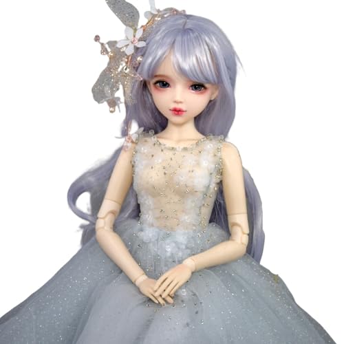 SISON BENNE Fashion Collection BJD Puppen 1/3 SD Puppen 22inch hübsche Ball Jointed Puppe DIY Spielzeug mit vollem Satz Outfits Kleidung, handbemaltes Make-up, Augen Frühling Design (Qiqi) von SISON BENNE