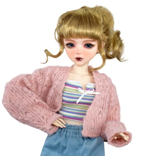 SISON BENNE Fashion Collection BJD Puppen 1/3 SD Puppen 22inch hübsche Ball Jointed Puppe DIY Spielzeug mit vollem Satz Outfits Kleidung, handbemaltes Make-up, Augen Frühling Design (Yoyo) von SISON BENNE