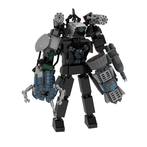 SIUVEY Upgrade Titan Tv Man,Upgraded Titan Speakman,Titan Cameraman Upgraded,Titan Clockman,Upgraded Titan Drillman,Buildable Toy,Building Toy Figures Collectible Game Model Toys (E) von SIUVEY