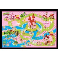 SIVA 10700 Spielteppich Prinzessin 150x100 cm von SIVA