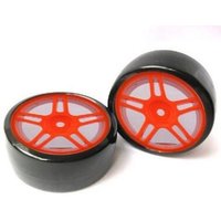 SIVA 290139 Drift Wheels 1:10 rot 2 St. 63x26 mm von SIVA