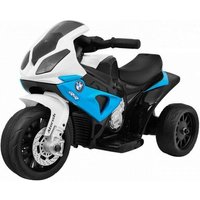 SIVA 50967 Kindermotorrad elektrisch BMW S1000 RR blau 6V 4AH Ledersitz von SIVA