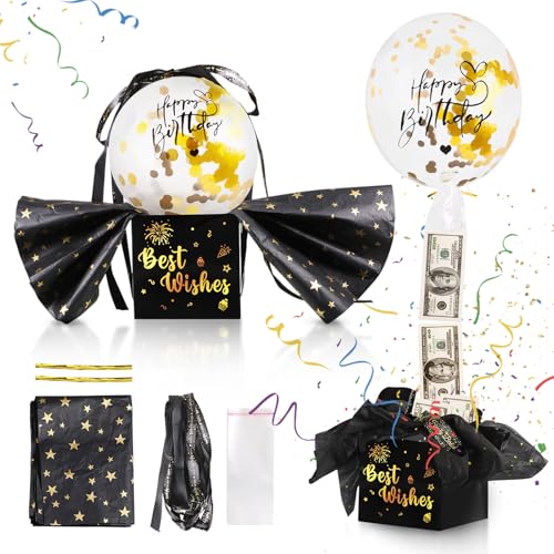 Überraschungsbox Geburtstag Luftballons, Geschenkbox Geburtstag Diy Luftballon Rolle Geldgeschenkbox,Geschenkbox Explosionsbox Geburtstag Geschenkbox Geldgeschenk Geburtstag Geldgeschenke Geburtstag von SIWOKJJO