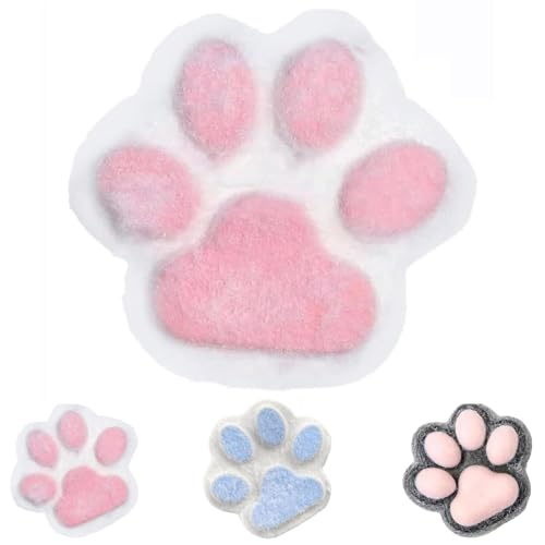 Katzenpfoten Squishy Groß, Handmade Taba Squishy Big Cat Paw Silicone Squishy Toys for Stress Relief, Squishy Cat Paw Anti Stress Spielzeug, Squishy Katzenpfoten Riesig (A) von SJIESOG