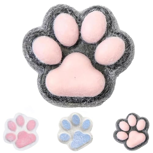 Katzenpfoten Squishy Groß, Handmade Taba Squishy Big Cat Paw Silicone Squishy Toys for Stress Relief, Squishy Cat Paw Anti Stress Spielzeug, Squishy Katzenpfoten Riesig (Black) von SJIESOG