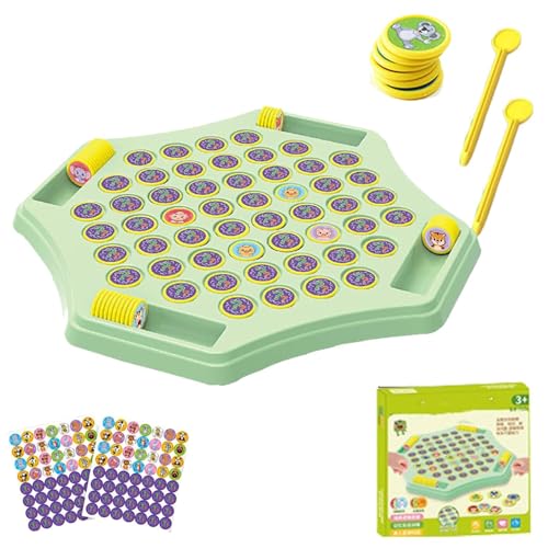 SJIESOG Flip Chess Memory(54 Chess), Flip-Schach-Memoryspiel, kreatives Matching-Spiel für Kinder mit Schachbrett, kreatives Matching-Spiel für Kinder mit Schachbrett (Animal) von SJIESOG