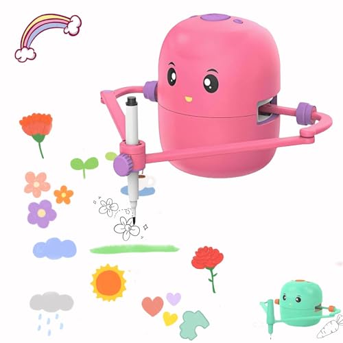 SJIESOG Kids Robot Interactive Educational Drawing Robot for Kids, Pädagogischer Zeichenroboter, Interaktiver pädagogischer Zeichenroboter (Pink) von SJIESOG