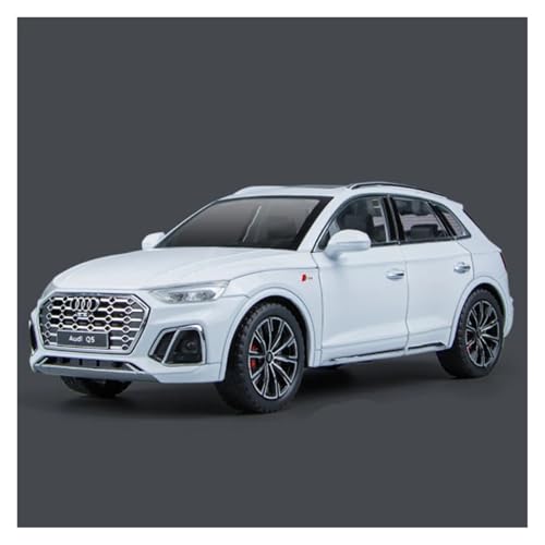 Fahrzeugmodelle 1:24 Q5 SUV-Automodell aus Legierung, Druckguss-Metallspielzeugfahrzeuge, Automodell, hohe Simulation, Sound- und Lichtsammlung, Kinderspielzeuggeschenk(White) von SJOIOOP