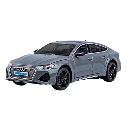 Fahrzeugmodelle 1:24 RS7 Coupé Automodell aus Legierung Druckguss & Spielzeugfahrzeuge Automodell aus Metall Hochsimulation Sound- und Lichtsammlung Kindergeschenk(Gray) von SJOIOOP