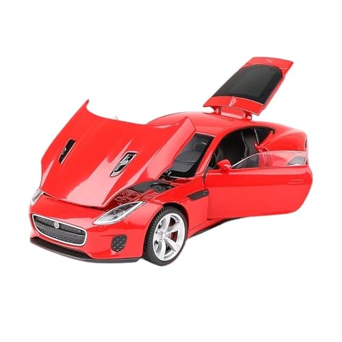 Fahrzeugmodelle 1:32 F-Type Coupe Legierung Automodell Druckguss Spielzeugfahrzeuge Metall Automodell Hohe Simulation Sound und Licht Kinder Spielzeug Geschenk(Red) von SJOIOOP