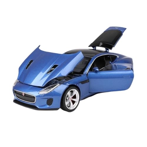 SJOIOOP Fahrzeugmodelle 1:32 F-Type Coupe Legierung Automodell Druckguss Spielzeugfahrzeuge Metall Automodell Hohe Simulation Sound und Licht Kinder Spielzeug Geschenk(Blue) von SJOIOOP