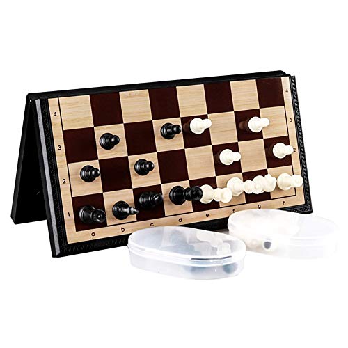 Reise-Schach-Set, 30 x 30 cm, magnetisch, mit 2 Kunststoff-Aufbewahrungsboxen von SJZWCHQ