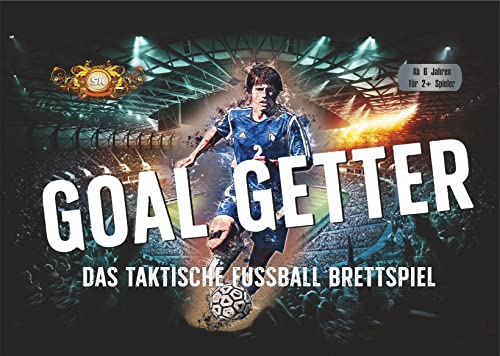 SK Games Goal Getter - Das Taktische Fussballbrettspiel fr die ganze Familie ab 6 Jahren, fr 2 Spieler. Enthlt Spielbrett und Dual Torschutz von Stefan König