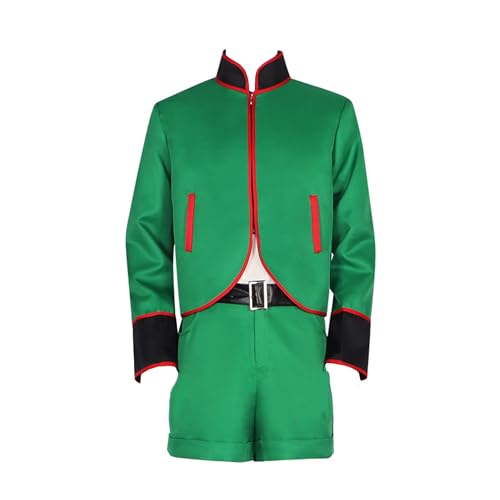 SKAYWHUK Anime Gon Freecss Cosplay Kostüm Gon Grüne Jacke Shorts Halloween Uniform Outfit für Männer von SKAYWHUK