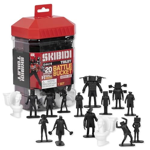 SKIBIDI Toilet Battle Bucket, Collectible Figures, Officially Licensed Toilet Merch von SKIBIDI