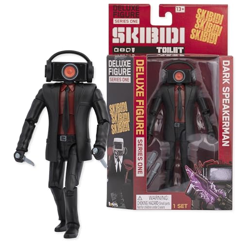 SKIBIDI Toilet Deluxe Figur Speakerman, Sammelfiguren, offiziell Lizenziertes Toiletten-Merch von SKIBIDI