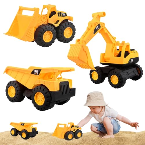 SKIKHN Bagger Spielzeug, 3 Pcs Sandspielzeug Bagger Sandkasten, Sandkasten Spielzeug, Mini Traktor Bulldozer Diecast Vehicle, Bagger Fahrzeug Spielzeug mit Trägheit, Geschenk für Kinder Ab 3 4 5 Jahr SKIKHN Bagger Spielzeug, 3 Pcs Sandspielzeug Bagger Sandkasten, Sandkasten Spielzeug, Mini Traktor Bulldozer Diecast Vehicle, Bagger Fahrzeug Spielzeug mit Trägheit, Geschenk für Kinder Ab 3 4 5 Jahr von SKIKHN