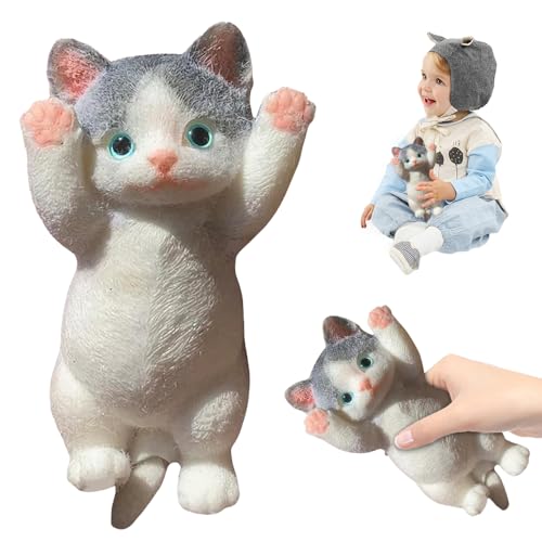 SKIKHN Squishy Katze Toy, Cute Squeeze Spielzeug, Squishy Fidget Toys,Squishy Katze Spielzeug,Anti Stress Squishies Cat Toys,Squishy Katze Squeeze Spielzeug,Fidget Spielzeuge für Kinder und Erwachsene von SKIKHN