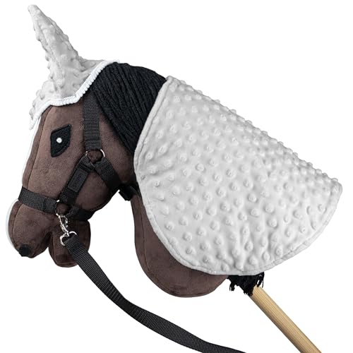 SKIPPI Decke und Fliegenhaube für Hobby Horse – Graue, Hobby Horse Zubehör von SKIPPI