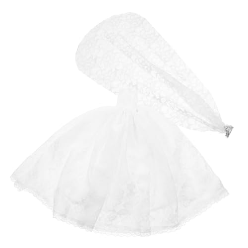 SKISUNO 1 Hochzeits Brautkleidung Hochzeits Prinzessin Hochzeitskleid Mädchen Hochzeit Schönes Polyester Weiß von SKISUNO