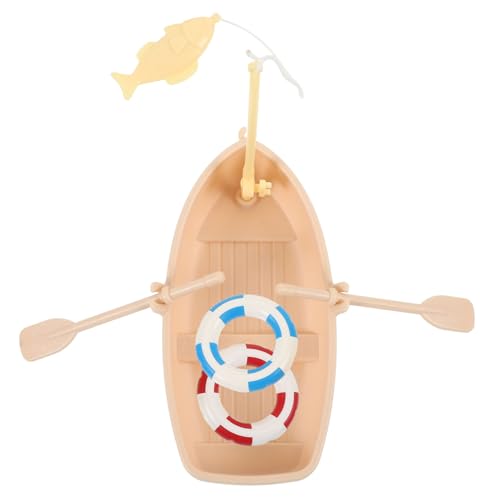 SKISUNO 1 Satz Puppenhausboot Meerestiere Mädchen Spielzeug Puppenhaus Strand Puppenhaus Dekoration spielzeuge Kinder Spielzeug Mini-Dekoration im Strandstil Mini-Strandszenen-Ornament von SKISUNO