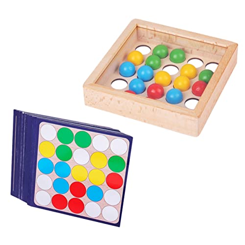 SKISUNO 1 Set Finger Holzspielzeug Mit Rollenden Kugeln Pädagogisches Geschicklichkeitsspiel Für Lernspielzeug Für Kreative Fingerfertigkeit von SKISUNO