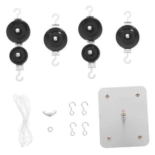 SKISUNO 1 Set Mechanik-experiment, Magnetischer Flaschenzug Mit Halterungen Und Seilen, Physik-wissenschafts-set Für Klassenzimmer, Schule, Studenten, Physik-labor-experimente von SKISUNO