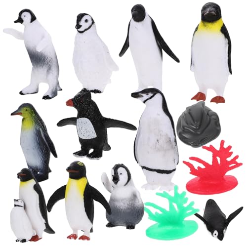 SKISUNO 1 Set Pinguin Figuren Pinguin Spielzeug Realistische Tier Mini Pinguin Ornamente Aus Kunststoff von SKISUNO