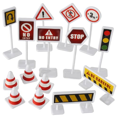 SKISUNO 10 Sätze Verkehrszeichen Spielset Lernspielzeug Verkehrsbarrieren für Frühe Verkehrserziehung Sicher Langlebig Kombiniertes Baustellenzubehör SKISUNO 10 Sätze Verkehrszeichen Spielset Lernspielzeug Verkehrsbarrieren für Frühe Verkehrserziehung Sicher Langlebig Kombiniertes Baustellenzubehör von SKISUNO