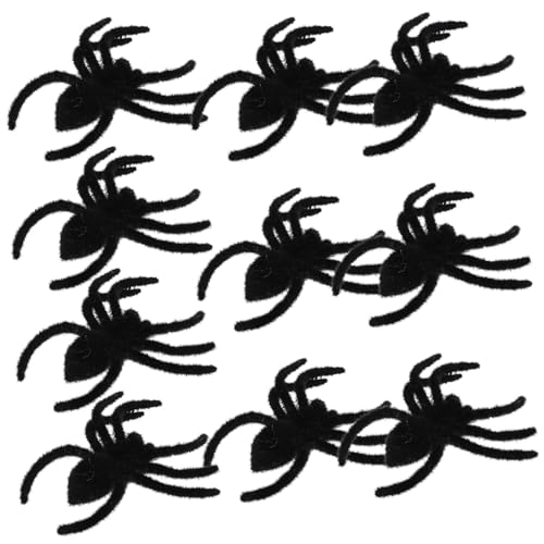 SKISUNO 10 Stück Spinnen -dekorationsspiele Realistisch Halloween-plüschtier Halloween-Show-Requisiten Led Spinnenspielzeug Drinnen Gruselig Insektendekorationen Streich Schwarz Beflockung SKISUNO 10 Stück Spinnen -dekorationsspiele Realistisch Halloween-plüschtier Halloween-Show-Requisiten Led Spinnenspielzeug Drinnen Gruselig Insektendekorationen Streich Schwarz Beflockung von SKISUNO