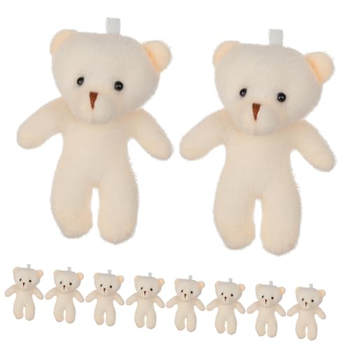 SKISUNO 10 Stück Teiliges Kleine Stoffbär Anhänger aus Weichem mit Baumwollfüllung Niedliche Cartoon Tier Spielzeuge für Kinderzimmer Dekoration und Geschenke SKISUNO 10 Stück Teiliges Kleine Stoffbär Anhänger aus Weichem mit Baumwollfüllung Niedliche Cartoon Tier Spielzeuge für Kinderzimmer Dekoration und Geschenke von SKISUNO