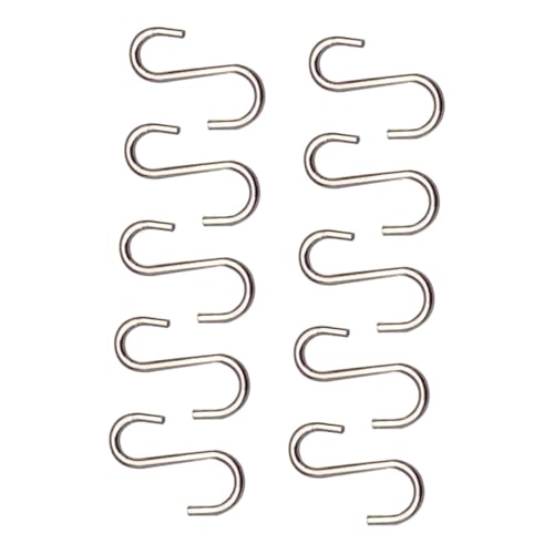 SKISUNO 10 Stück Teiliges Miniatur S Haken aus Robustem Praktische Aufhänger für Puppenzubehör und Küchenutensilien Silberfarbene Langlebige Mini S Haken für DIY zur Ordentlichen SKISUNO 10 Stück Teiliges Miniatur S Haken aus Robustem Praktische Aufhänger für Puppenzubehör und Küchenutensilien Silberfarbene Langlebige Mini S Haken für DIY zur Ordentlichen von SKISUNO